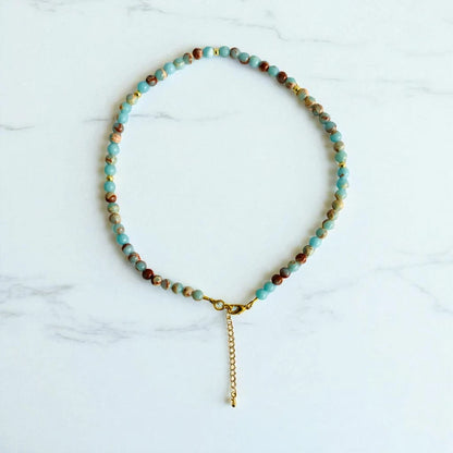 Calm Calcite Set | Caribbean Calcite - For Kids Girls | Includes: Necklace & Bracelet
