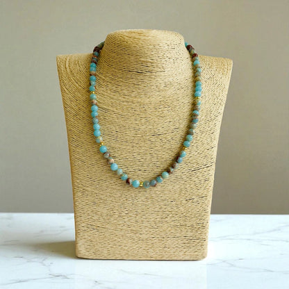 Calm Calcite Set | Caribbean Calcite - For Kids Girls | Includes: Necklace & Bracelet