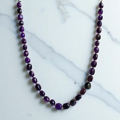 Calm Amethyst Set | Amethyst - For Unisex | Includes: Necklace & Bracelet