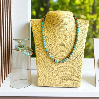 Calm Calcite Set | Caribbean Calcite - For Kids Girls | Includes: Necklace & Bracelet
