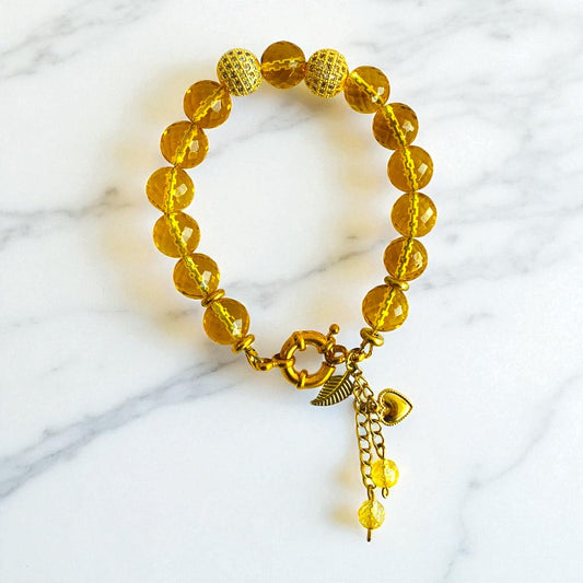 Citrine Sunshine Bracelet | Yellow Citrine Stone - For Women | Includes: Bracelet