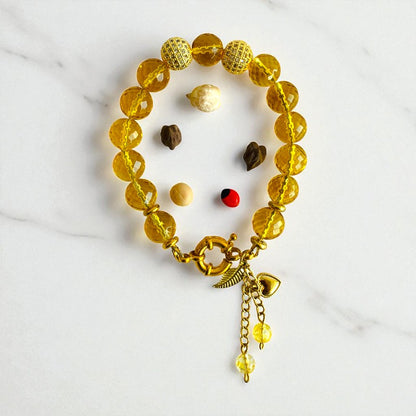 Citrine Sunshine Bracelet | Yellow Citrine Stone - For Women | Includes: Bracelet