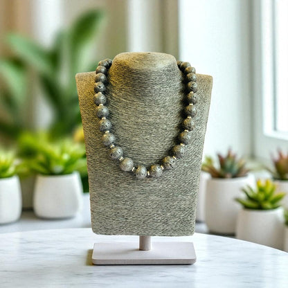 Earth Lava Set | Lava Stone - For Unisex | Includes: Necklace & Bracelet