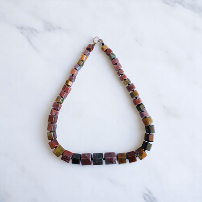 Vintage Gleam Necklace | Indian Agate Stone - For Women | Includes: Necklace