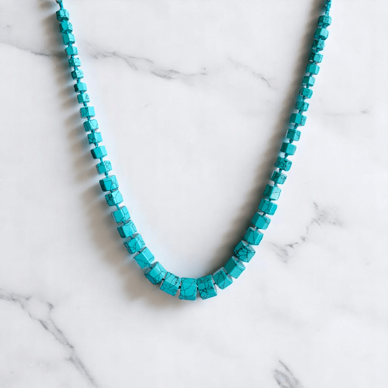 Rising Ember Necklace | Turquoise Stone - For Women | Includes: Necklace