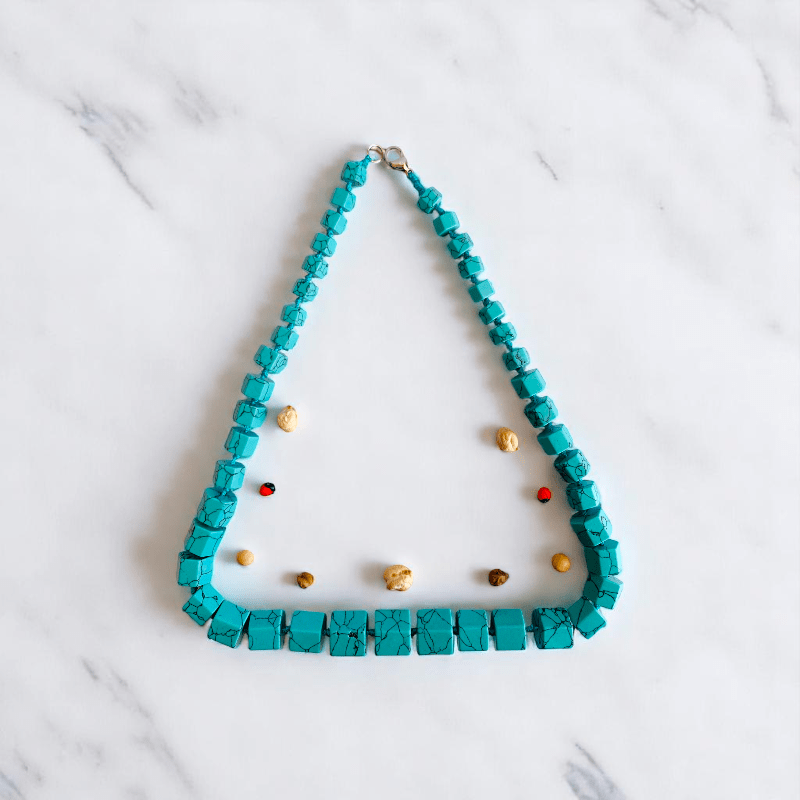 Rising Ember Necklace | Turquoise Stone - For Women | Includes: Necklace