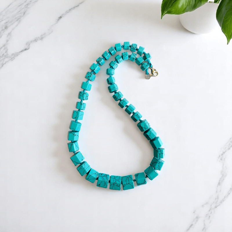 Rising Ember Necklace | Turquoise Stone - For Women | Includes: Necklace