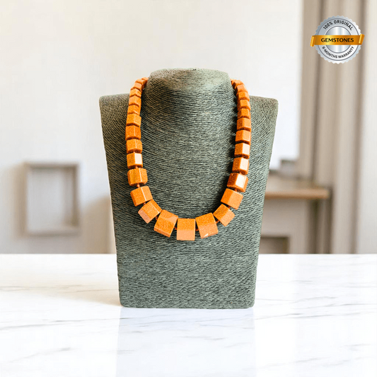 Bold Path Necklace | Sunstone - For Women | Includes: Necklace