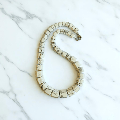 Tranquil Essence Necklace | White Howlite Stone - For Women | Includes: Necklace