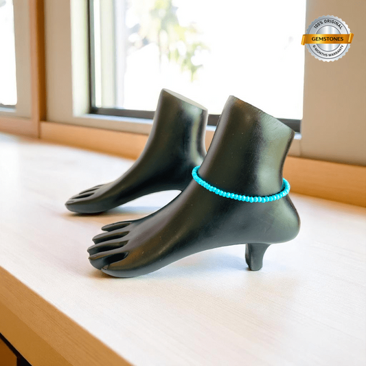 Boho Spirit Anklet | Turquoise Stone - For Women | Includes: Anklet