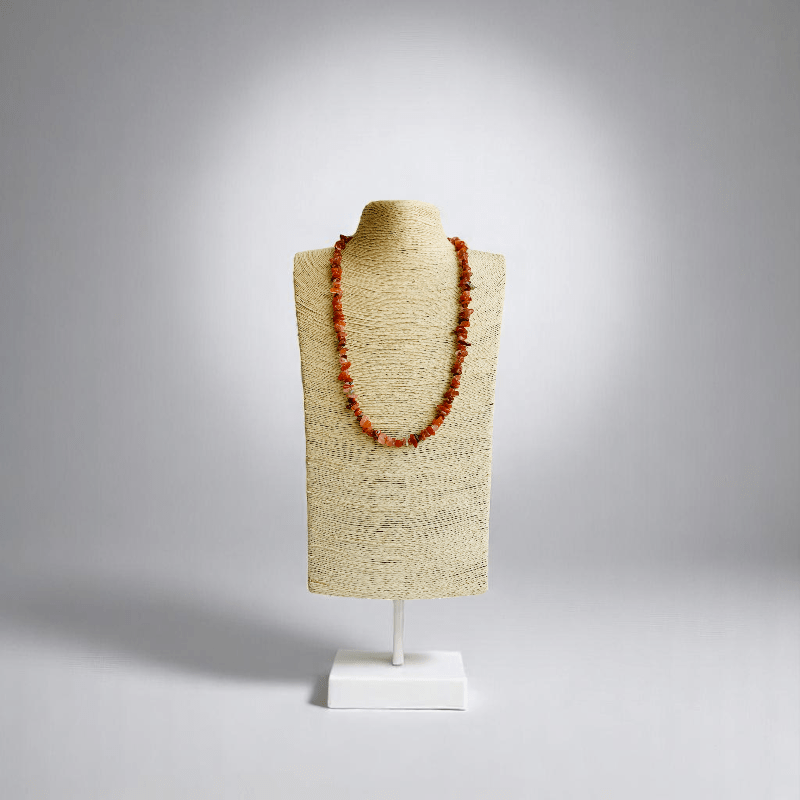 Vibrant Carnelian Necklace | Carnelian Stone - For All | Includes: Necklace/Bracelet