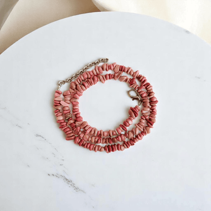 Elemental Flame Necklace | Rhodonite Stone - For All | Includes: Necklace
