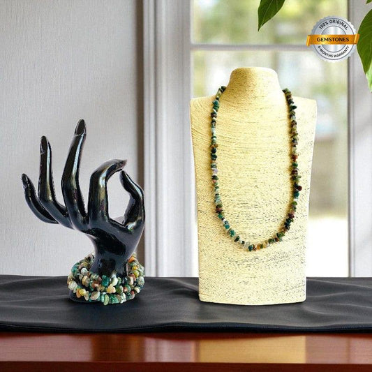 Vital Force Necklace | Indian Agate Stone - For All | Includes: Necklace