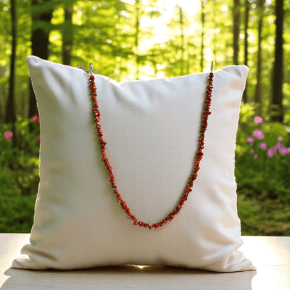 Bold Terra Necklace | Red Jasper Stone - For All | Includes: Necklace