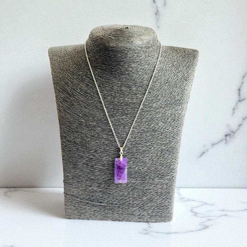 Purple Haze Necklace | PVD Plated & Amethyst Stone - For Women | Includes: Necklace