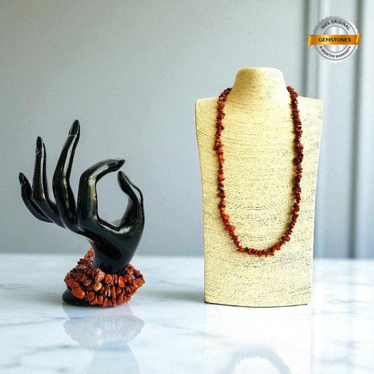 Bold Terra Necklace | Red Jasper Stone - For All | Includes: Necklace