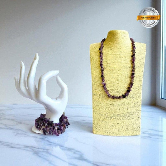 Divine Calm Necklace | Amethyst Stone - For All | Includes: Necklace
