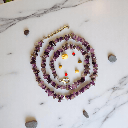 Divine Calm Necklace | Amethyst Stone - For All | Includes: Necklace