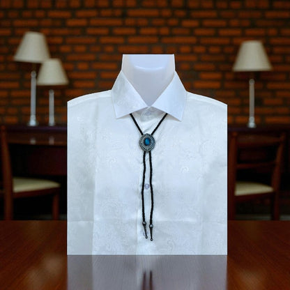 Cool Bolo Tie | Blue Stone - For Unisex | Includes: Bolo Tie