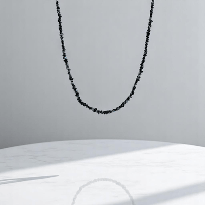 Snow shade Necklace | Snowflake Obsidian Stone - For All | Includes: Necklace