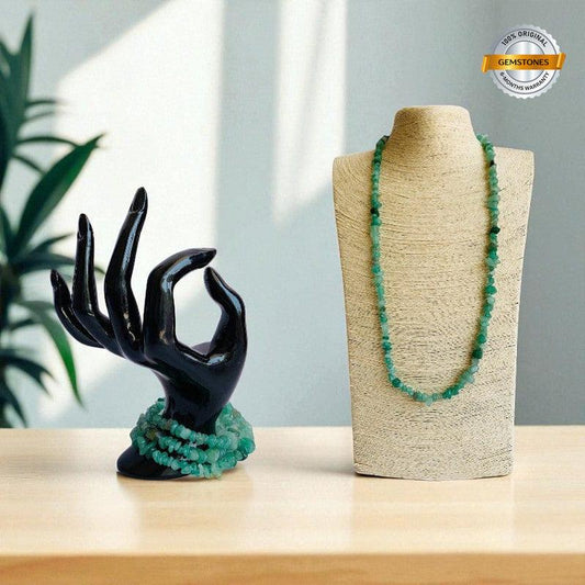 Luckstone Necklace | Green Aventurine Stone - For All | Includes: Necklace