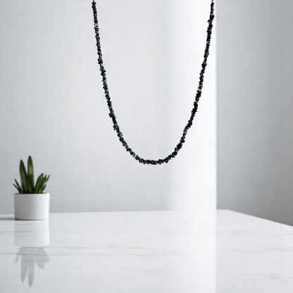 Snowflake Necklace | Snowflake Obsidian Stone – For All | Includes: Necklace