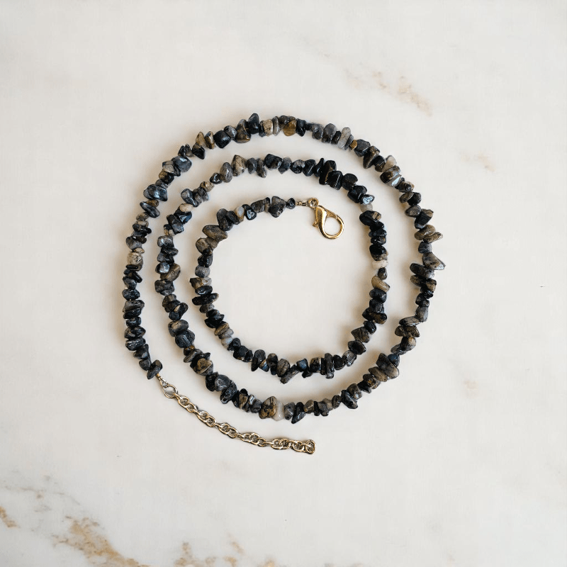 Snowflake Necklace | Snowflake Obsidian Stone – For All | Includes: Necklace