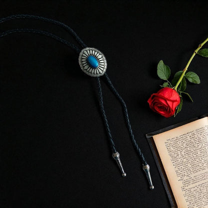 Cool Bolo Tie | Blue Stone - For Unisex | Includes: Bolo Tie