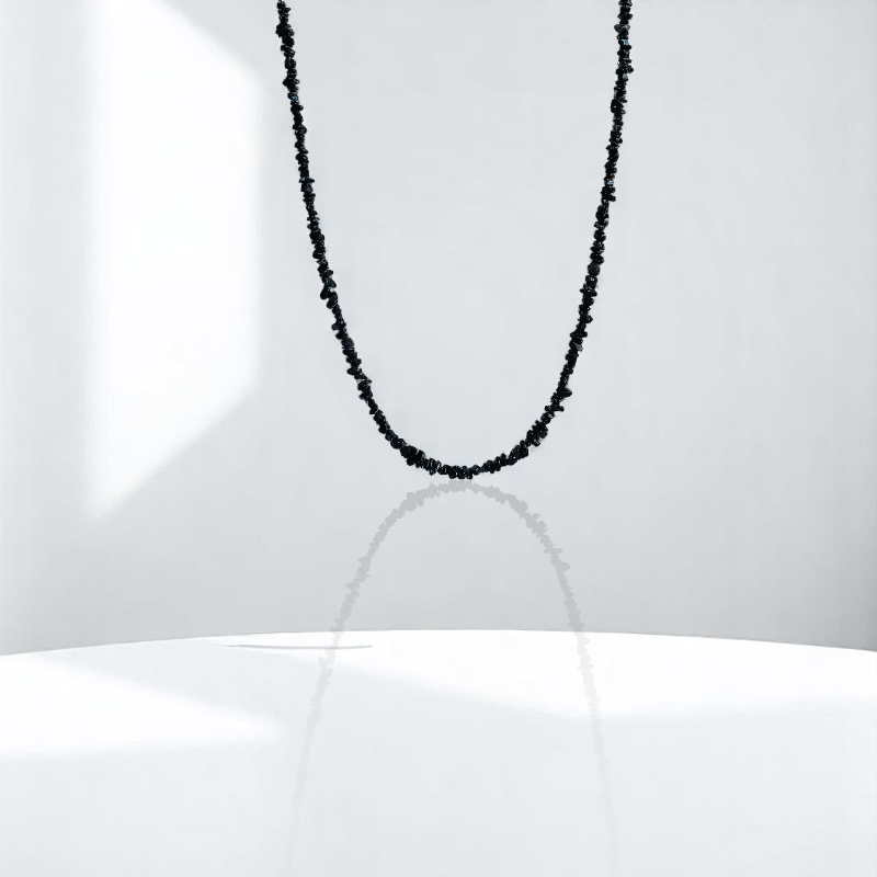 Black Obsidian Necklace | Black Obsidian Stone – For All | Includes: Necklace