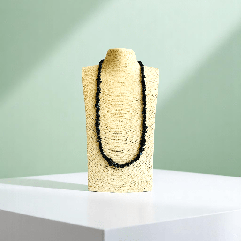 Black Obsidian Necklace | Black Obsidian Stone – For All | Includes: Necklace