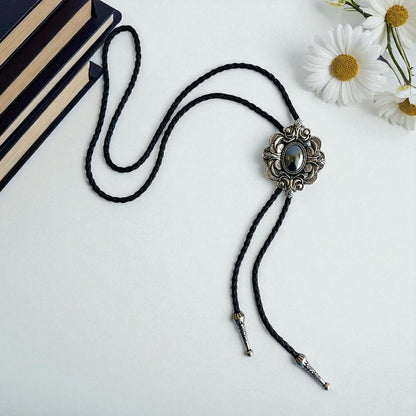 Classic Bolo Tie | Grey Stone - For Unisex | Includes: Bolo Tie
