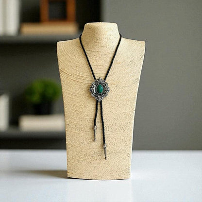 Healing Bolo Tie | Malachite - For Unisex | Includes: Bolo Tie
