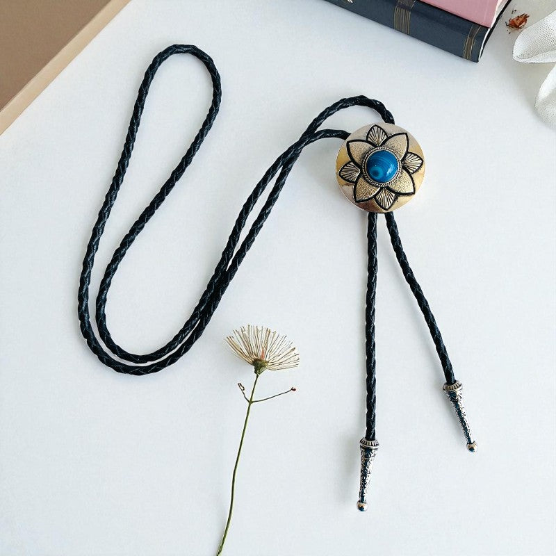 Calm Bolo Tie | Blue Aventurine - For Unisex | Includes: Bolo Tie