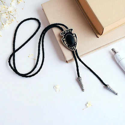 Protective Bolo Tie | Obsidian - For Unisex | Includes: Bolo Tie