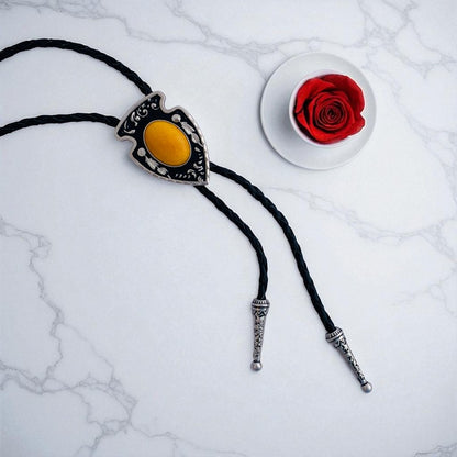 Sunny Bolo Tie | Yellow Aventurine - For Unisex | Includes: Bolo Tie