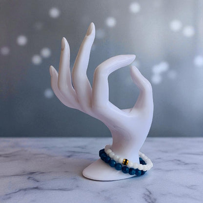 Tranquil Duo | Blue & White Quartz - For Women | Includes: Bracelets (Set of 2)