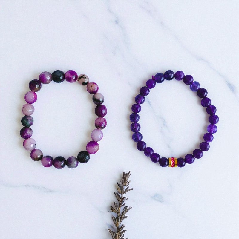 Spiritual Duo | Amethyst - For Women | Includes: Bracelets (Set of 2)