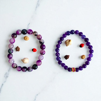 Spiritual Duo | Amethyst - For Women | Includes: Bracelets (Set of 2)