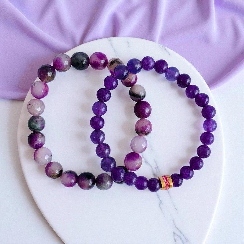 Spiritual Duo | Amethyst - For Women | Includes: Bracelets (Set of 2)