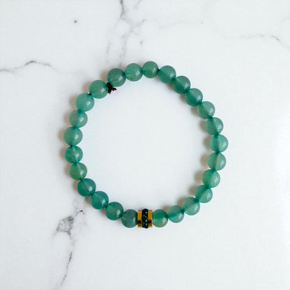 Harmonious Duo | Green Jade & Aventurine - For Women | Includes: Bracelets (Set of 2)