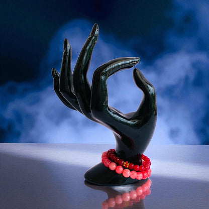 Grounded Duo | Red & Brown Quartz - For Women | Includes: Bracelets (Set of 2)