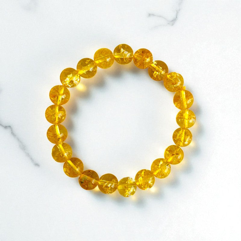 Radiant Duo | Citrine & Obsidian - For Women | Includes: Bracelets (Set of 2)