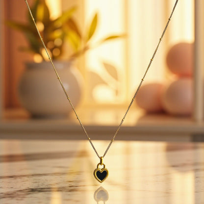 BW Double-Sided Necklace | 18K PVD Gold Plated - For Women | Includes: Necklace