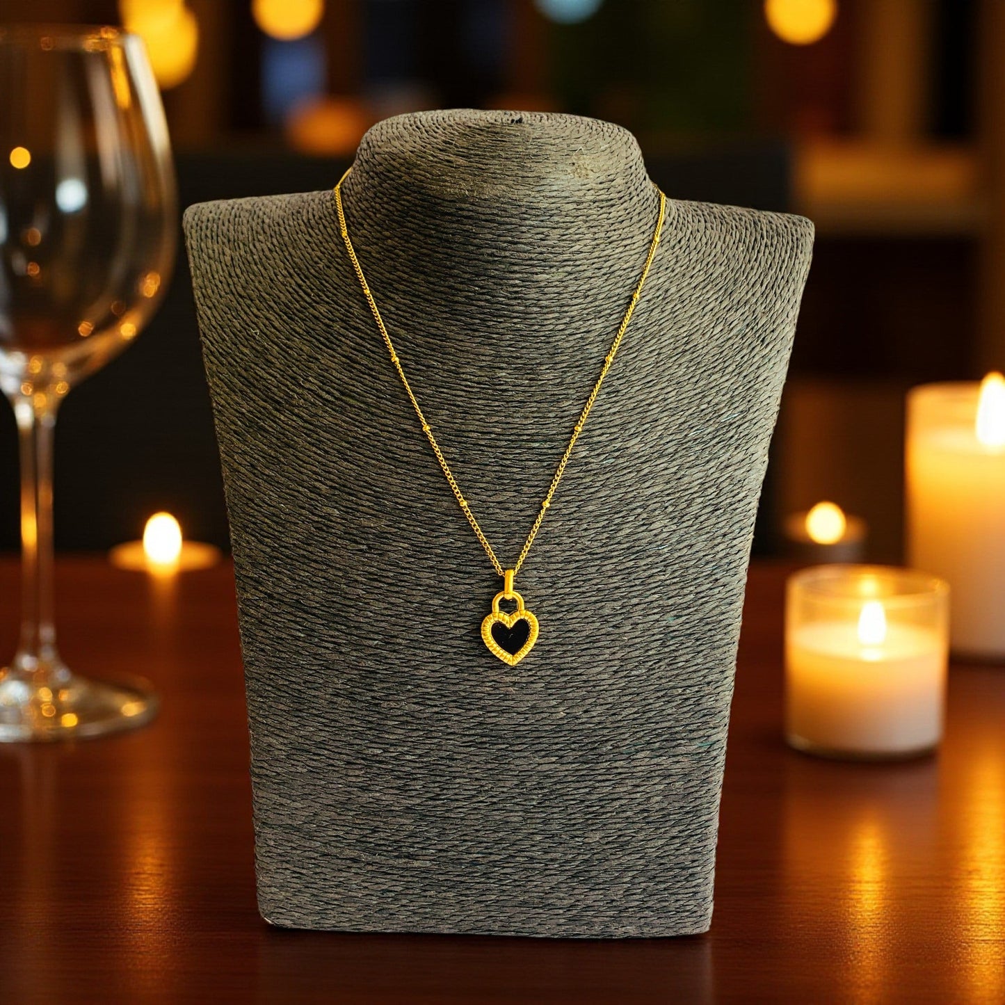 BW Double-Sided Necklace | 18K PVD Gold Plated - For Women | Includes: Necklace