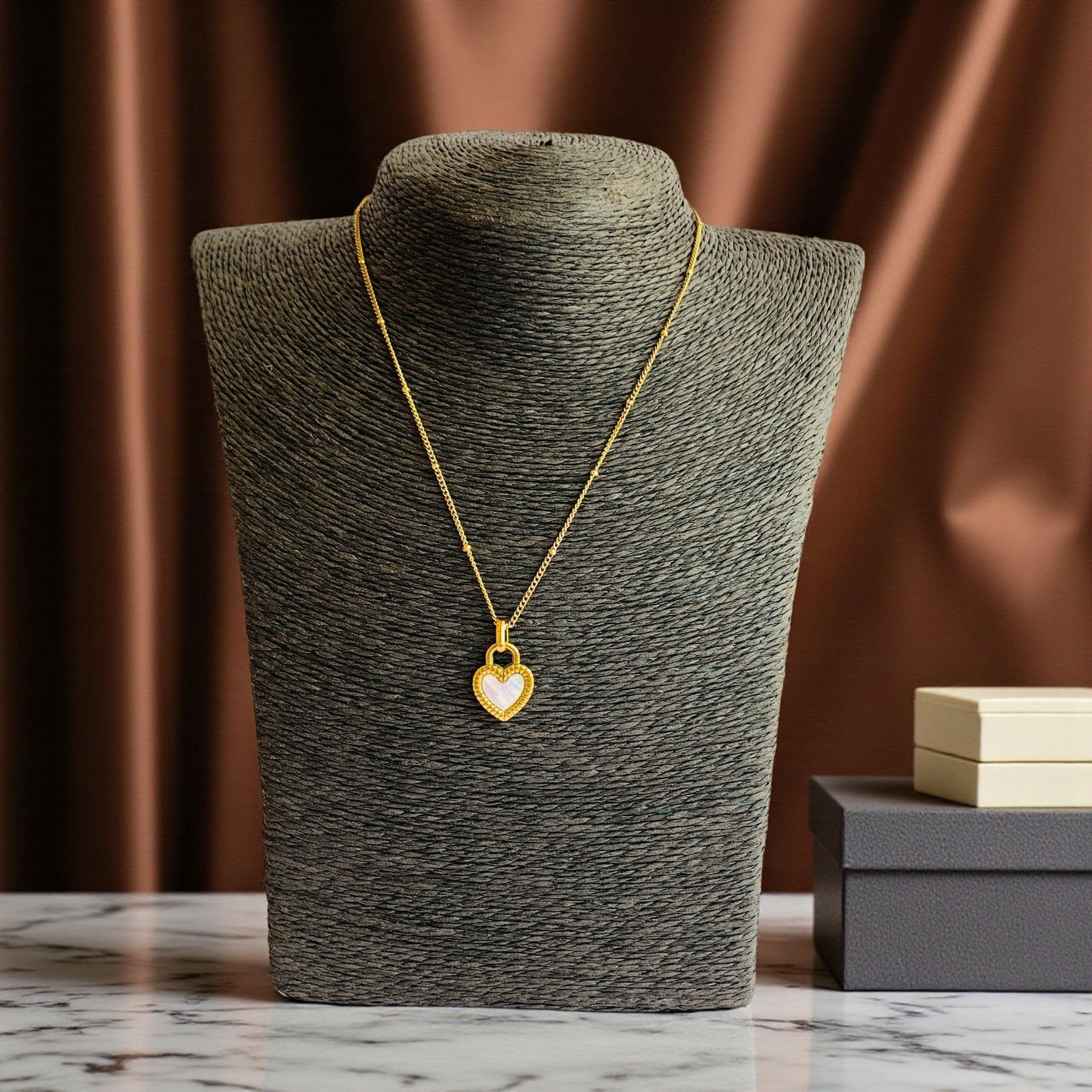 BW Double-Sided Necklace | 18K PVD Gold Plated - For Women | Includes: Necklace