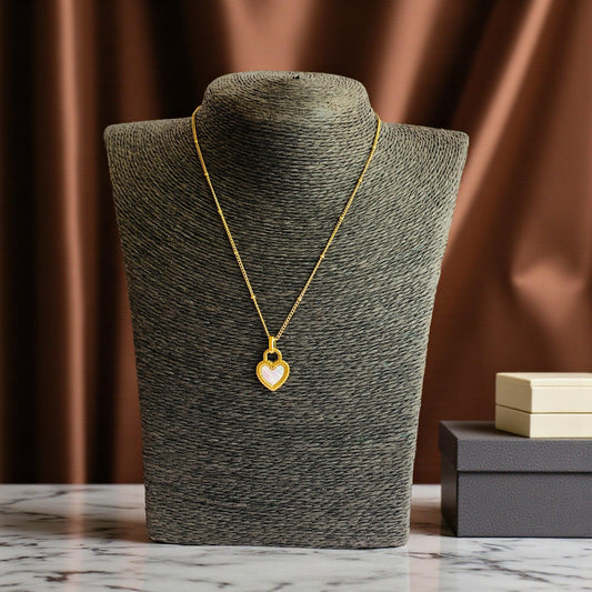 BW Double-Sided Necklace | 18K PVD Gold Plated - For Women | Includes: Necklace