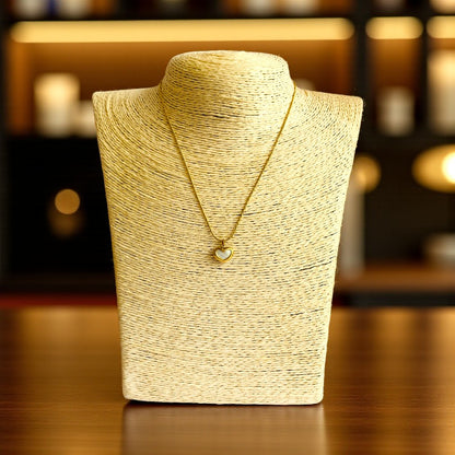 Sea Shell Heart Necklace | 18K PVD Gold Plated - For Women | Includes: Necklace