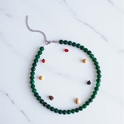 Harmony Necklace | Green Agate - For Kids Girls | Includes: Necklace