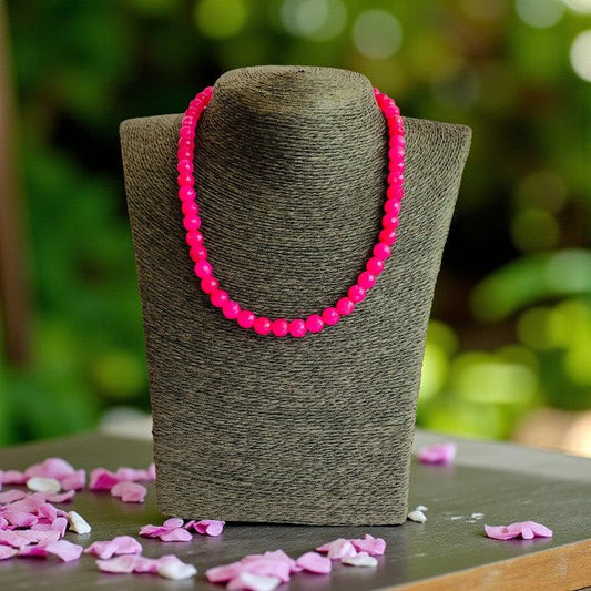 Love Necklace | Pink Agate - For Kids Girls | Includes: Necklace