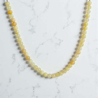 Energy Necklace | Yellow Calcite - For Kids Girls | Includes: Necklace